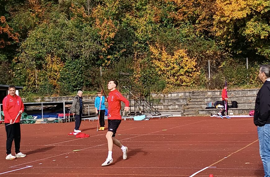 Elias Ruess beim Länderkampf