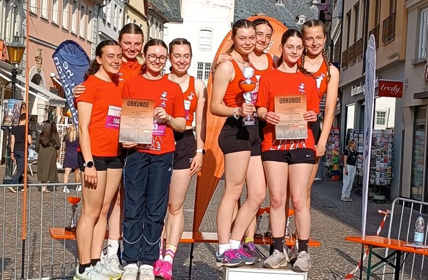 Stadtlauf 8 mal ganz oben auf dem Treppchen