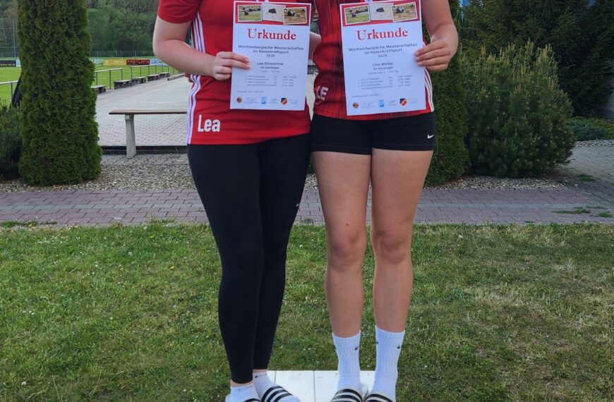 Lea Ehrenbrink und Lina Walter Württembergische Meister
